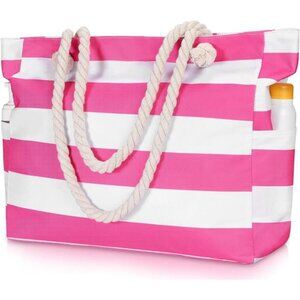 Beach Bag for Women Hot Pink